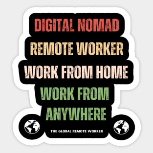 The Remote Worker Family Sticker